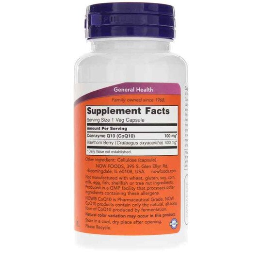 CoQ10 100 Mg with Hawthorn Berry, NOW